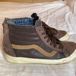 Brown Vans high tops